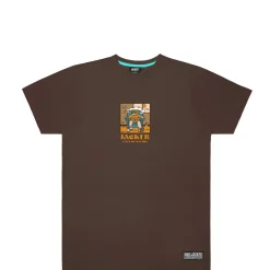 Jacker Lazy-T-Shirt-Brown