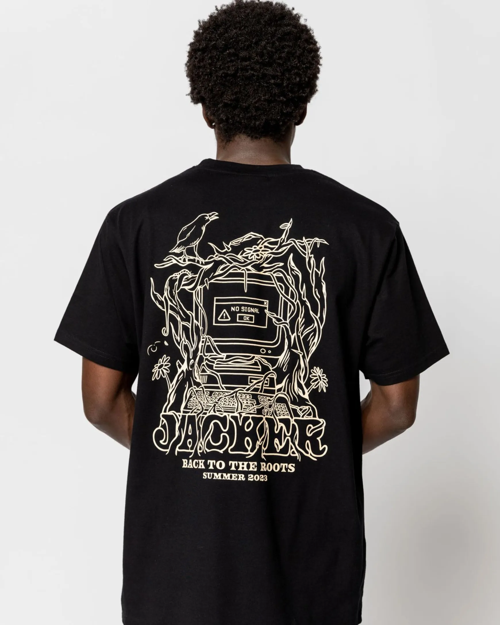 Jacker No Signal-T-Shirt-Black