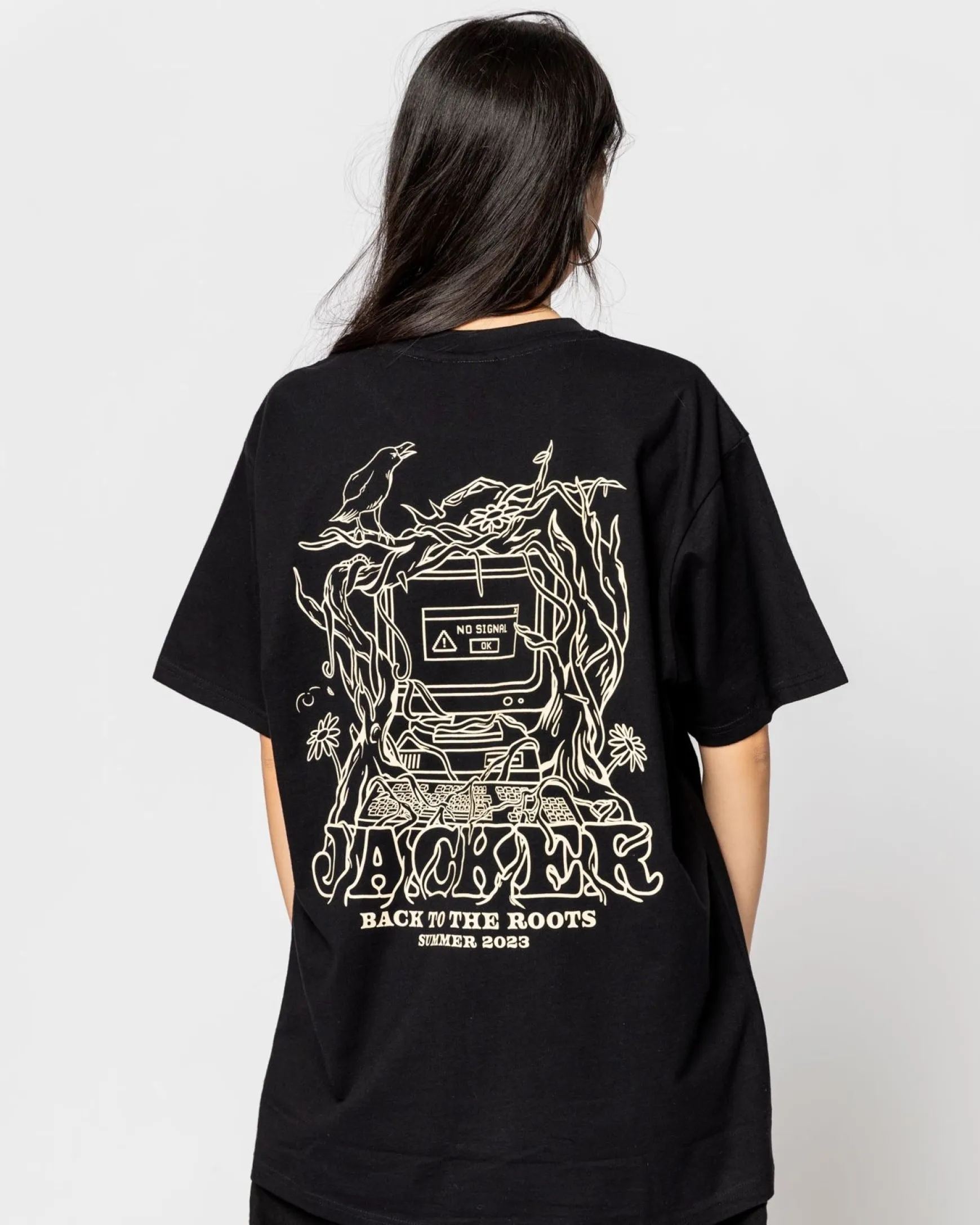 Jacker No Signal-T-Shirt-Black