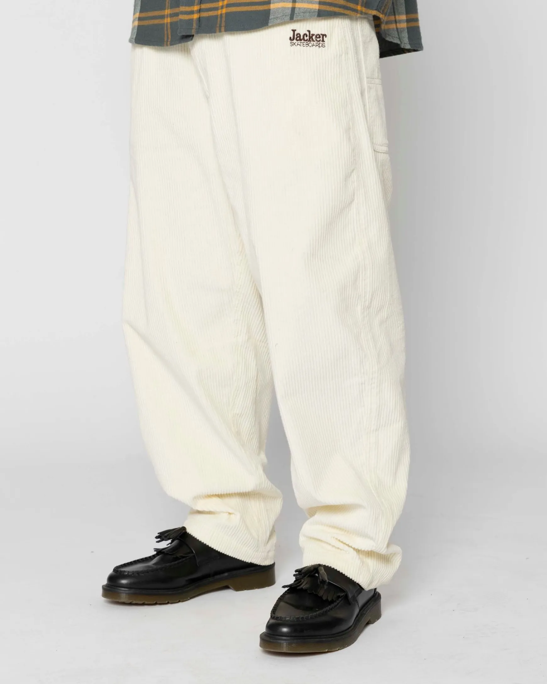 Jacker Nostalgia-Corduroy Baggy Pant-Beige