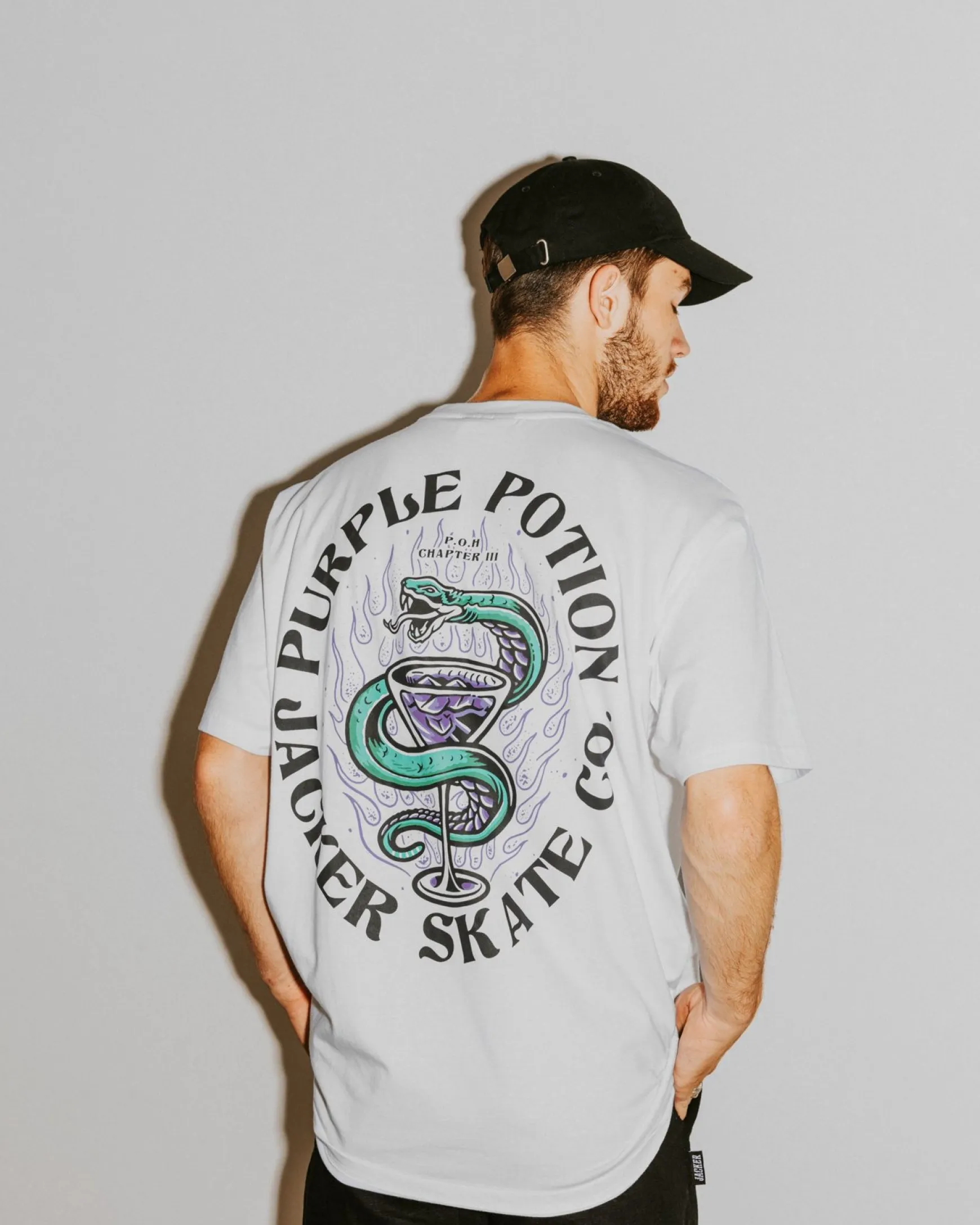 Jacker Purple Potion-T-Shirt-White