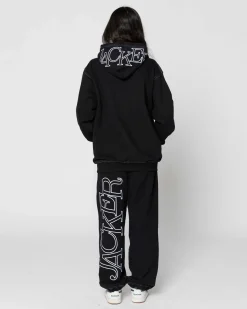 Jacker Select Contrast Hood-Hoodie-Black