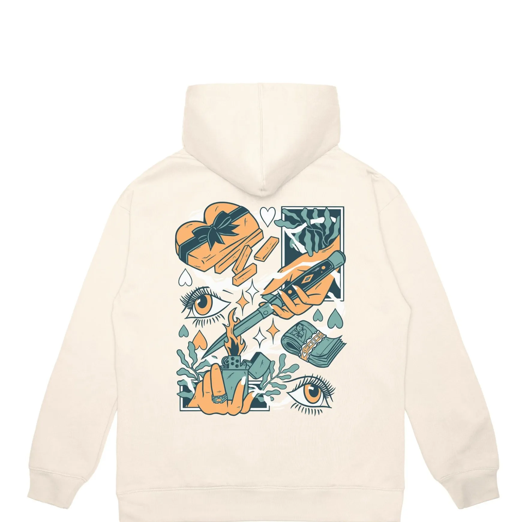 Jacker Soulmate-Hoodie-Beige
