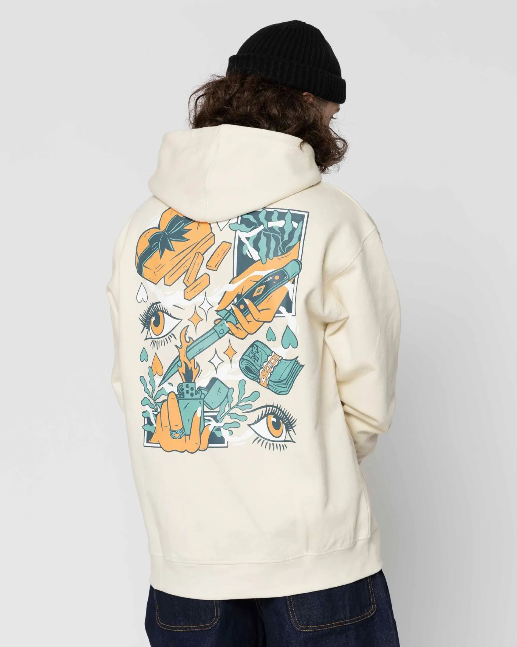 Jacker Soulmate-Hoodie-Beige