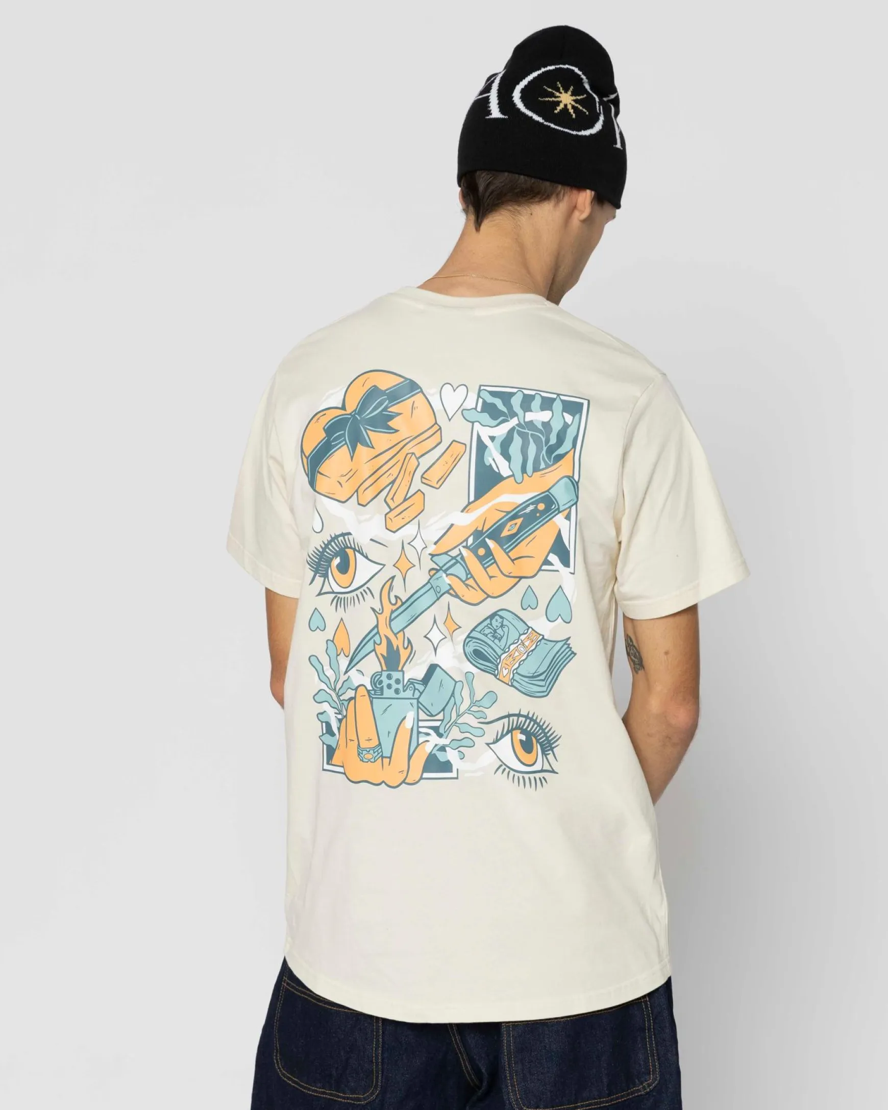 Jacker Soulmate-T-Shirt-Beige