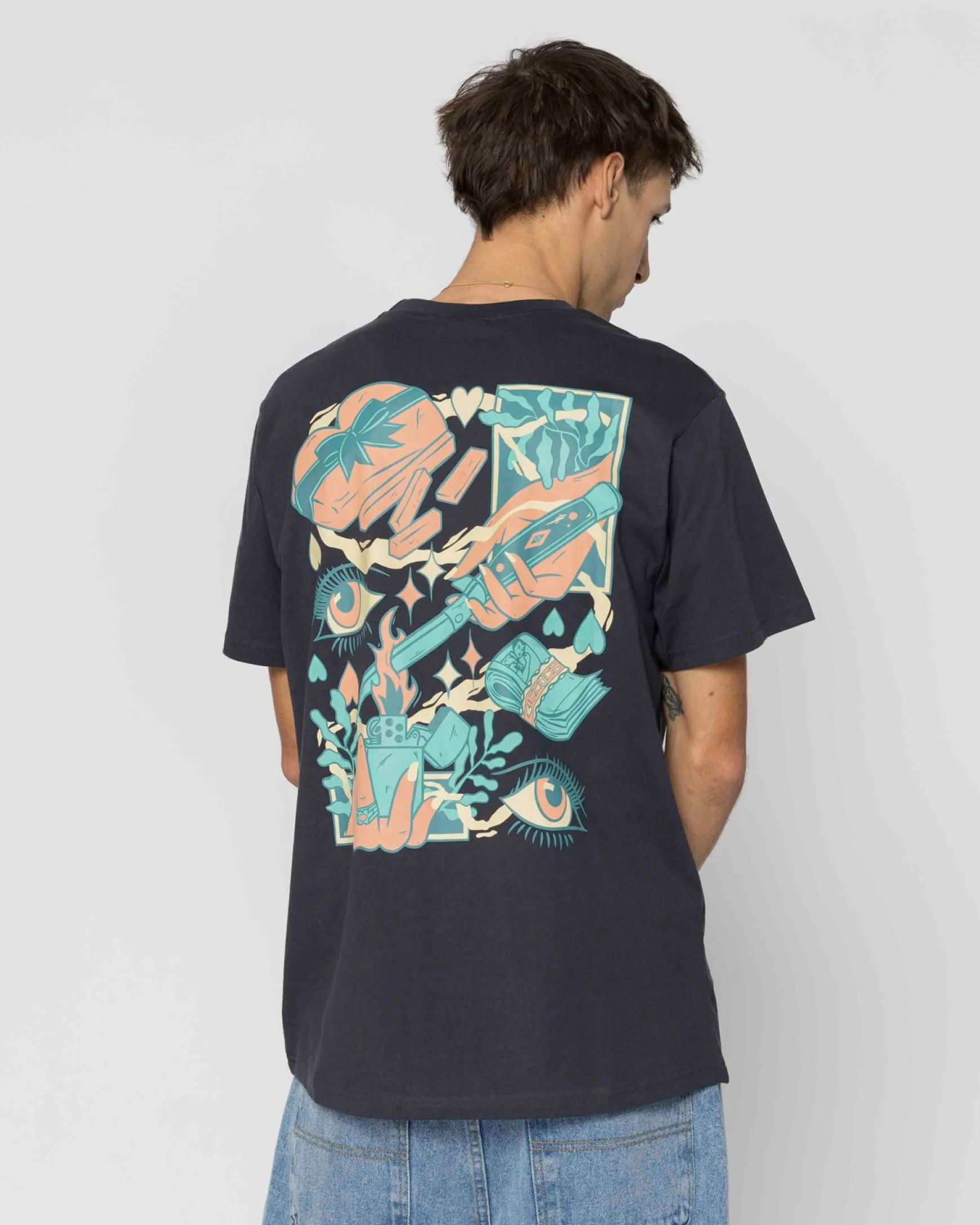 Jacker Soulmate-T-Shirt-Navy