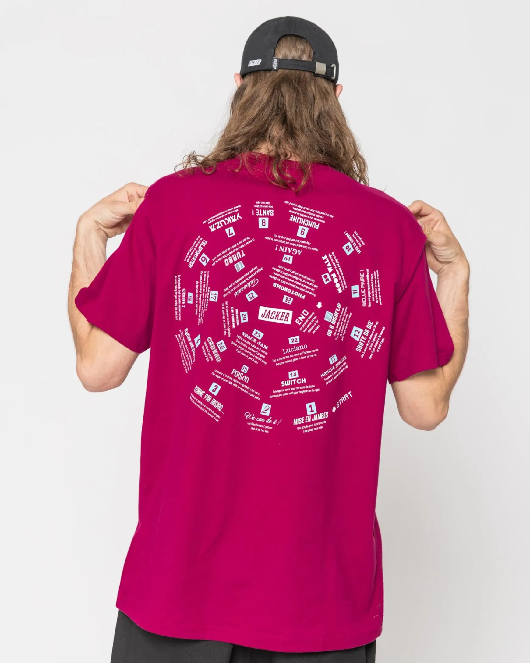 Jacker Spiral Game-T-Shirt-Fushia