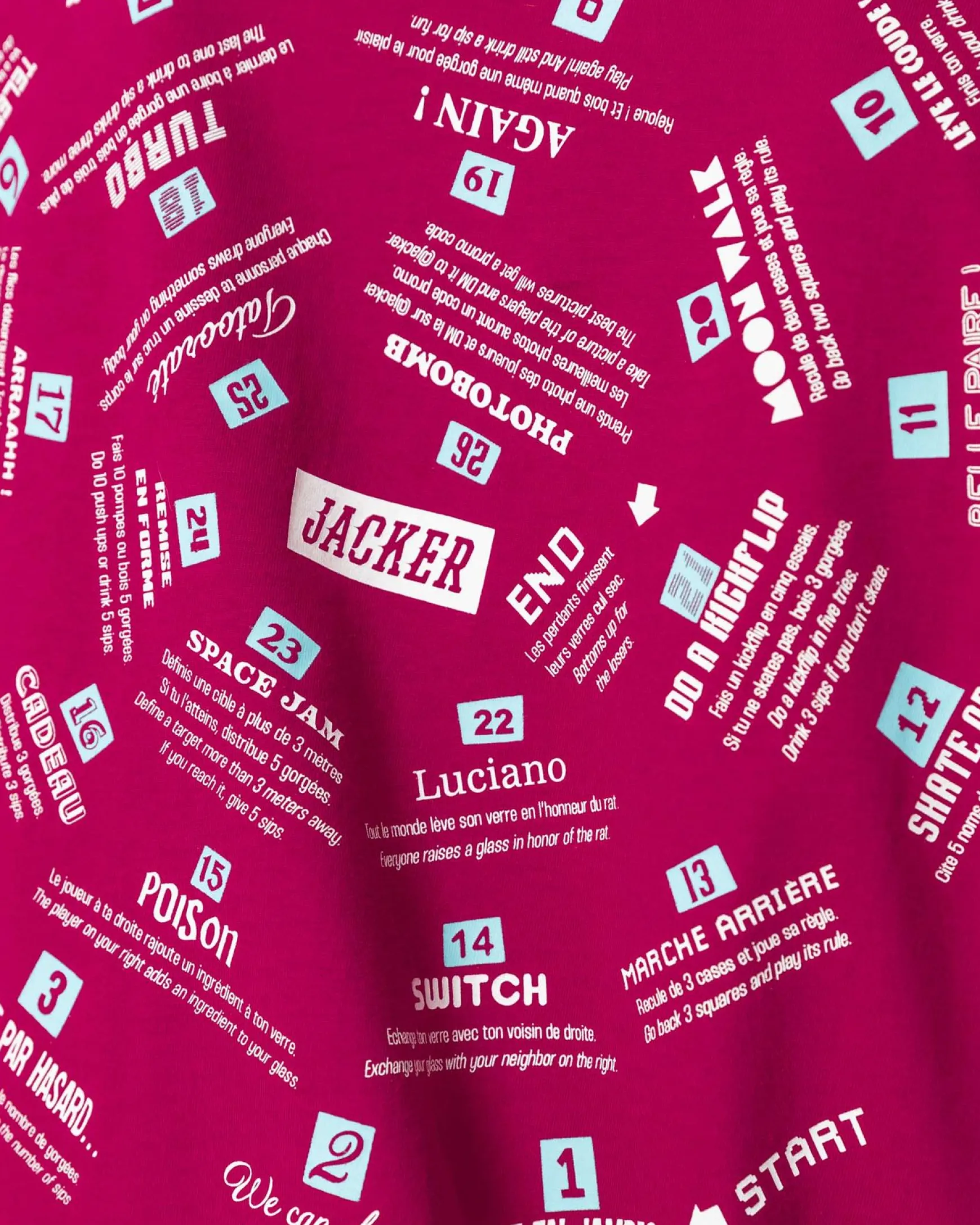 Jacker Spiral Game-T-Shirt-Fushia