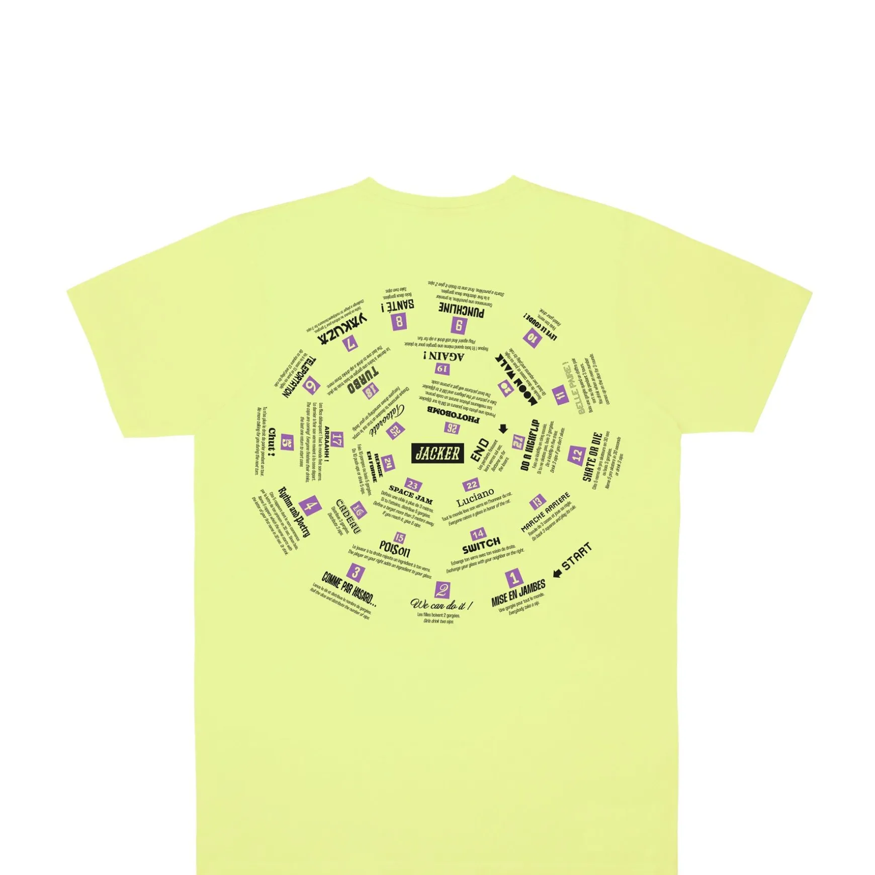 Jacker Spiral Game-T-Shirt-Lemon Green