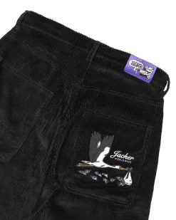 Jacker Stork Corduroy-Baggy Pant-Black