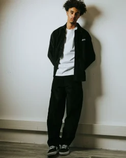 Jacker Stork Corduroy-Baggy Pant-Black