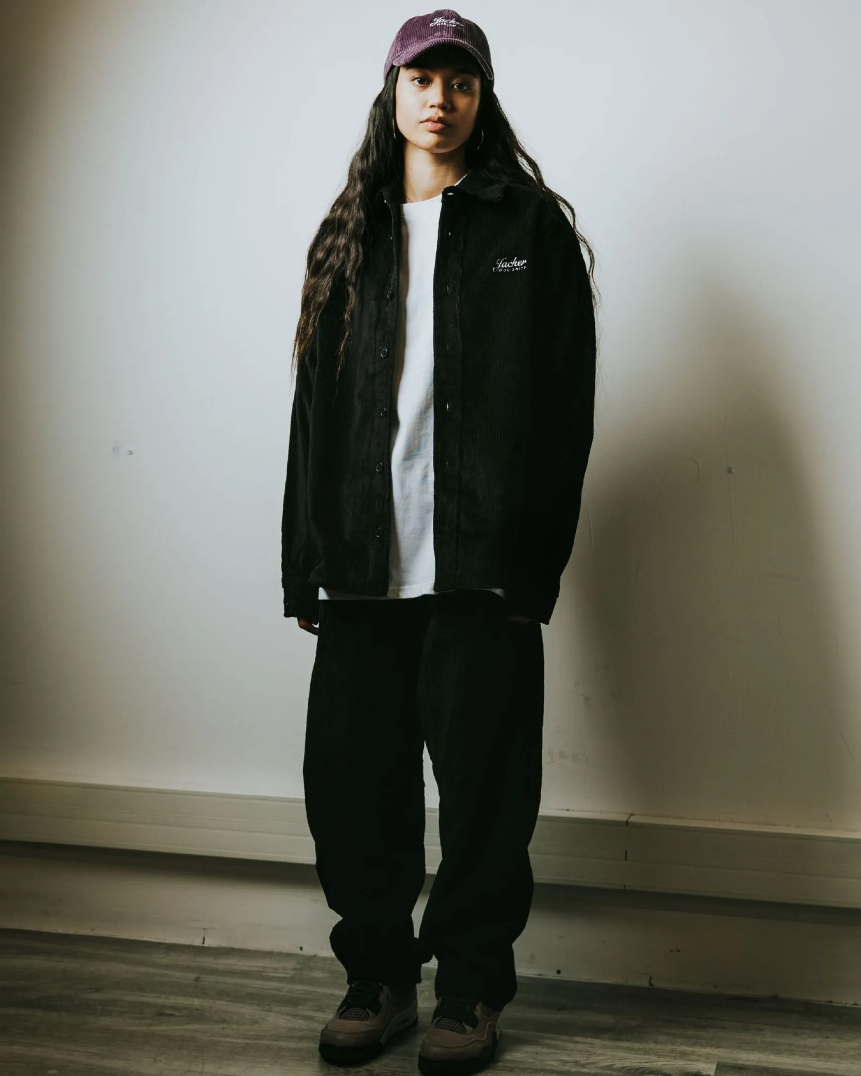 Jacker Stork Corduroy-Baggy Pant-Black