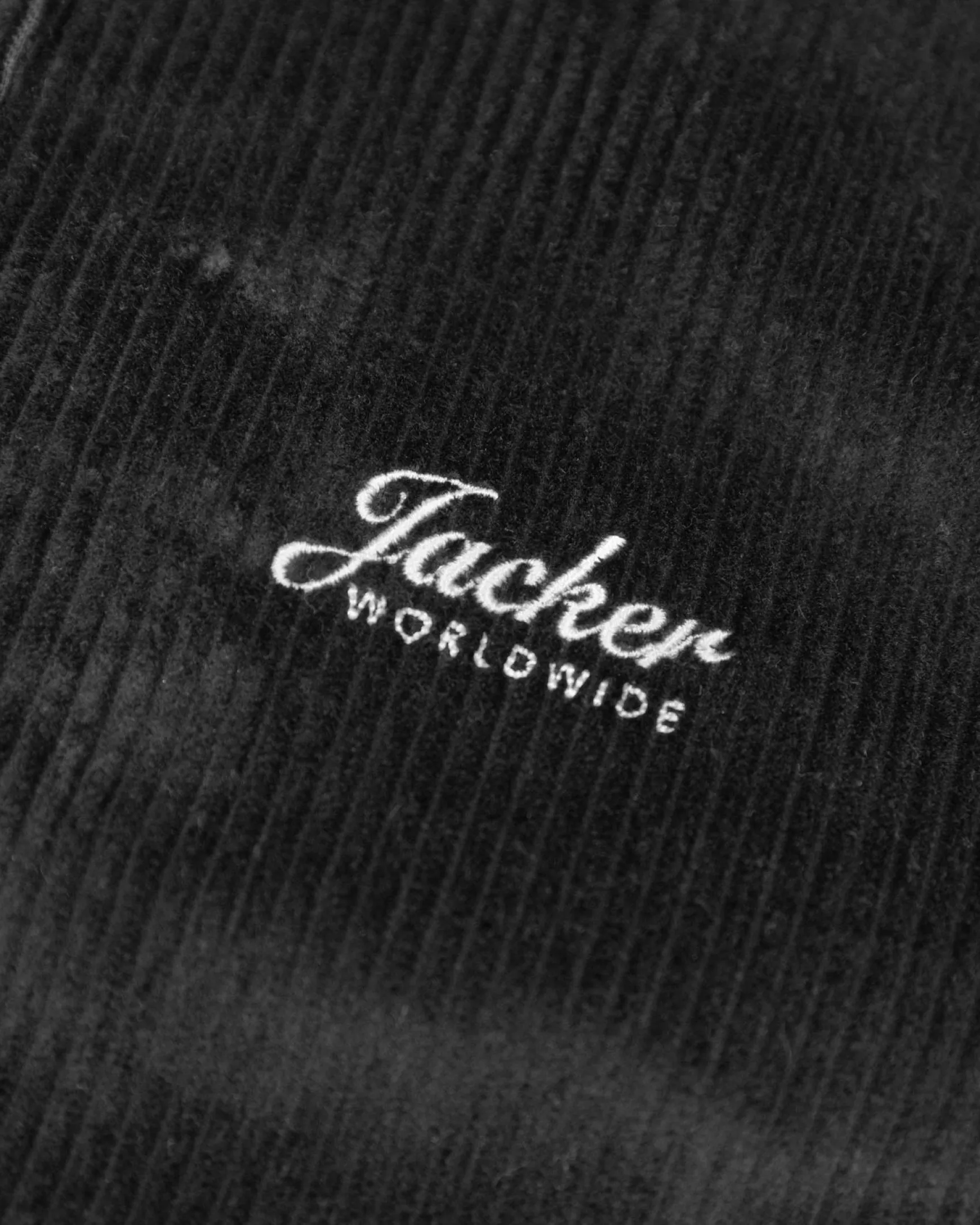 Jacker Stork Corduroy-Overshirt-Black