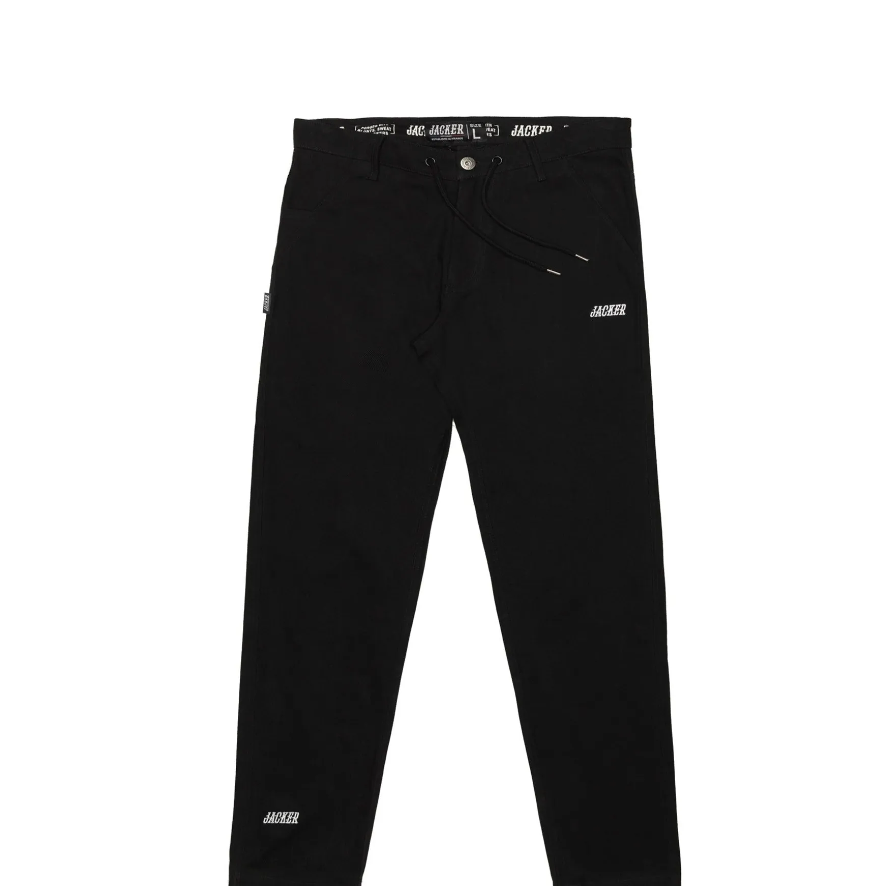 Jacker Team Logo-Chino Pant-Black