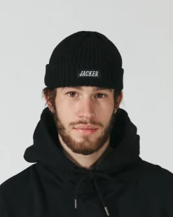 Jacker Team Logo-Short Beanie-Black