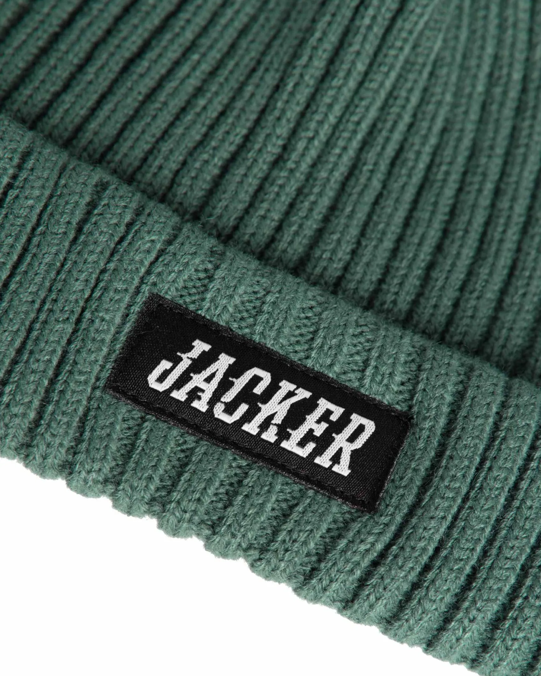 Jacker Team Logo-Short Beanie-Green