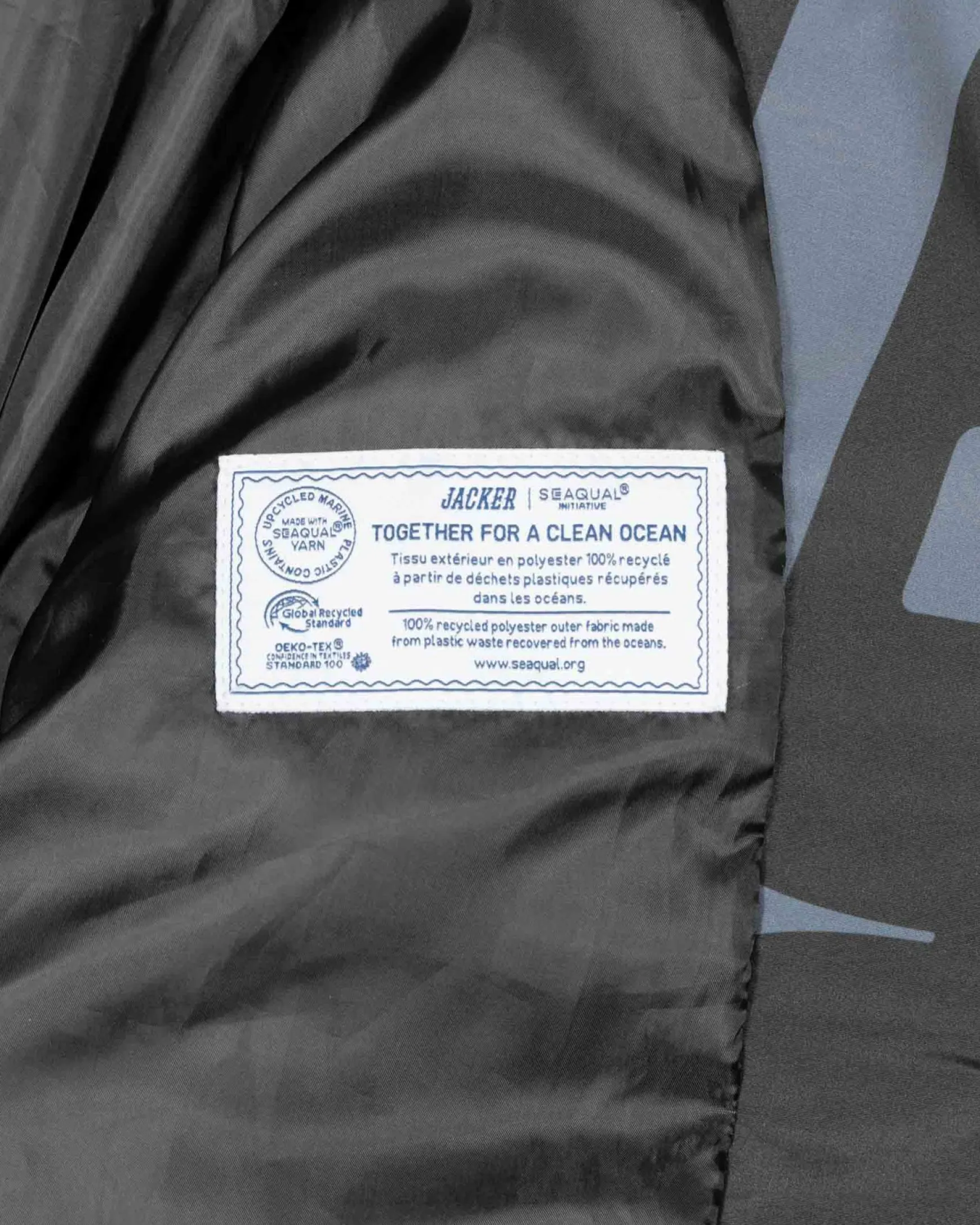 Jacker Team Puffer-Jacket Seaqual®-Black