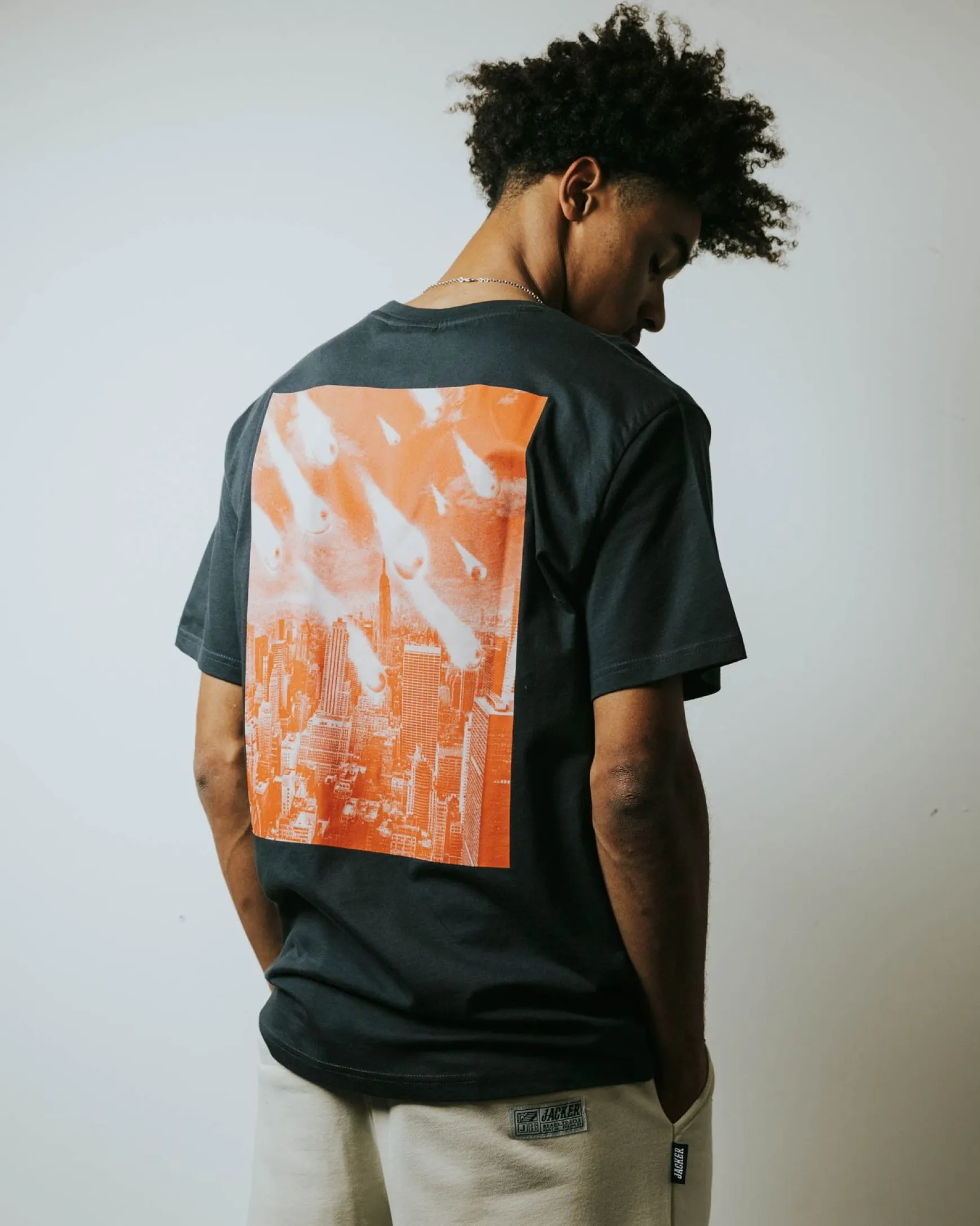 Jacker Tits Attack-T-Shirt-Navy